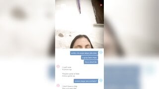 Brazilian white slut showed her pussy and boobs with no shame