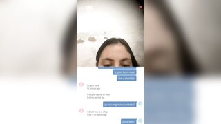 Brazilian white slut showed her pussy and boobs with no shame