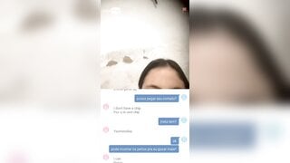 Brazilian white slut showed her pussy and boobs with no shame