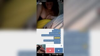 Minichat / Chilean girl helps me cum in her mouth and tits
