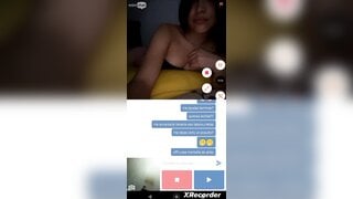 Minichat / Chilean girl helps me cum in her mouth and tits