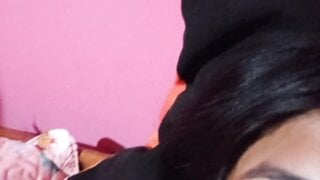 Argentinian teen shows her tits and tongue
