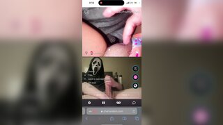 Horny teen loves to play with masked man’s big cock