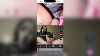 Horny teen loves to play with masked man’s big cock