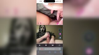 Horny teen loves to play with masked man’s big cock