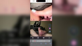 Horny teen loves to play with masked man’s big cock