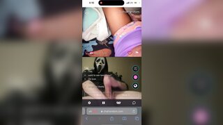 Horny teen loves to play with masked man’s big cock