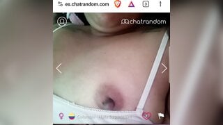 Colombian teen show pussy and tits