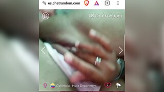 Colombian teen show pussy and tits