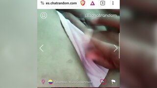 Colombian teen show pussy and tits