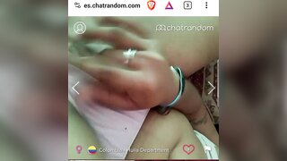 Colombian teen show pussy and tits