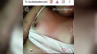 Colombian teen show pussy and tits