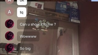 Girl helps by showing her lovely boobs on Monkey app