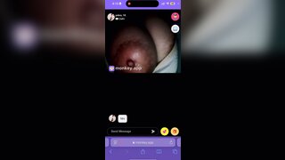Big Indian boobs and nipples on Monkey App
