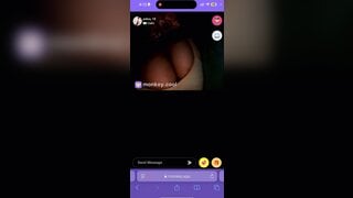 Big Indian boobs and nipples on Monkey App