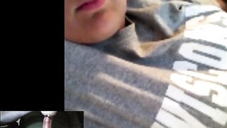 Nerdy, Chubby Teen with Big Tits Flashes Kingdickflash