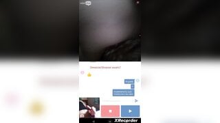 Minichat / Brazilian helps me finish and shows her tongue
