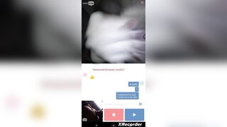 Minichat / Brazilian helps me finish and shows her tongue