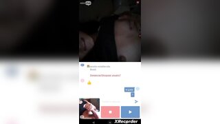 Minichat / Brazilian helps me finish and shows her tongue
