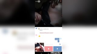 Minichat / Brazilian helps me finish and shows her tongue