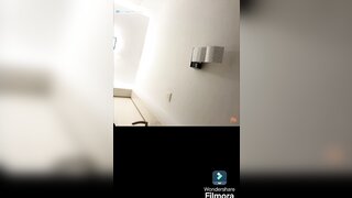 Horny skinny brazilian 18 teen tries to masturbe herself