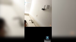 Horny skinny brazilian 18 teen tries to masturbe herself
