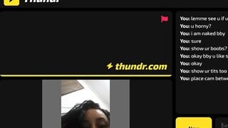 Canadian girl having fun