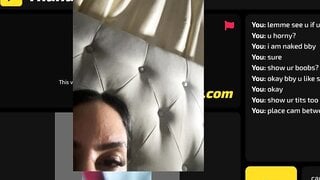 Canadian girl having fun