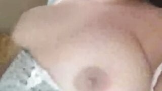 Brazilian bride showing her breasts