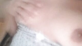 Brazilian bride showing her breasts