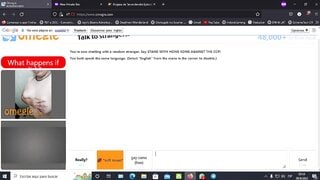 Omegle women flash their boobs 29-08-2022