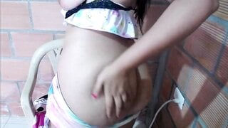 colombian milf shows her tits and ass