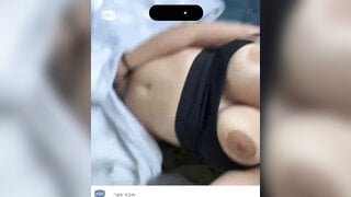 israeli solider girl showing off her goods