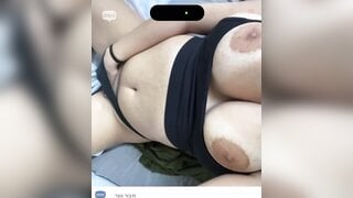 israeli solider girl showing off her goods
