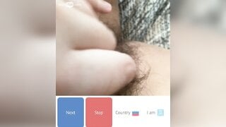 Hairy teen masturbate while moaning