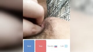 Hairy teen masturbate while moaning