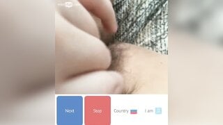 Hairy teen masturbate while moaning