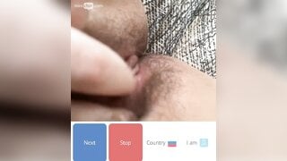Hairy teen masturbate while moaning