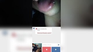 Minichat/ Busty Chilean girl shows me everything and I cum in her mouth