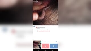 Minichat/ Busty Chilean girl shows me everything and I cum in her mouth