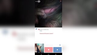 Minichat/ Busty Chilean girl shows me everything and I cum in her mouth