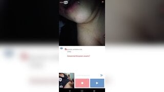Minichat/ Busty Chilean girl shows me everything and I cum in her mouth