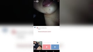 Minichat/ Busty Chilean girl shows me everything and I cum in her mouth