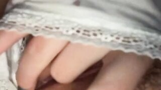 Hot Argentine teen shows her breasts and plays with her pussy