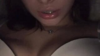 Hot Argentine teen shows her breasts and plays with her pussy