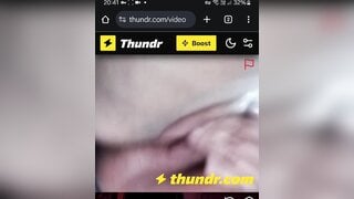 Brazilian chubby plays for me until cum