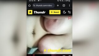 Brazilian chubby plays for me until cum