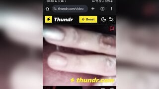 Brazilian chubby plays for me until cum