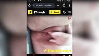 Brazilian chubby plays for me until cum