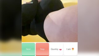 Pregnant Polish woman teases on OmeTV (no sound)